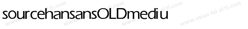 sourcehansansOLD medium字体转换